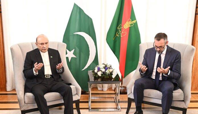 President Zardari offers condolences to Prince Karim Aga Khan's son