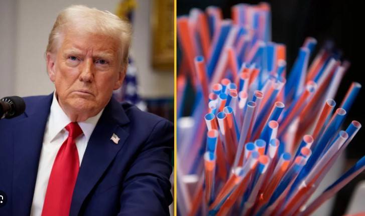 Trump signs order against paper straws