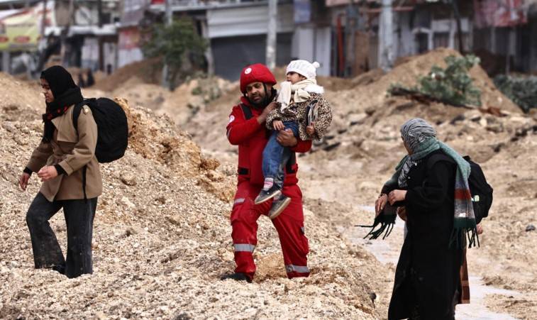 Dozens of Palestinian families flee Israeli operation in West Bank