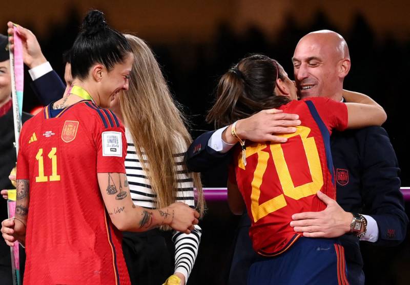 Rubiales says 'totally sure' Hermoso consented to kiss