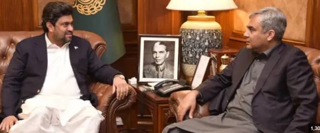 Sindh Governor Tessori meets Interior Minister Mohsin Naqvi  