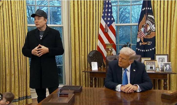 Musk, with Trump at White House, says US will go 'bankrupt' without cuts