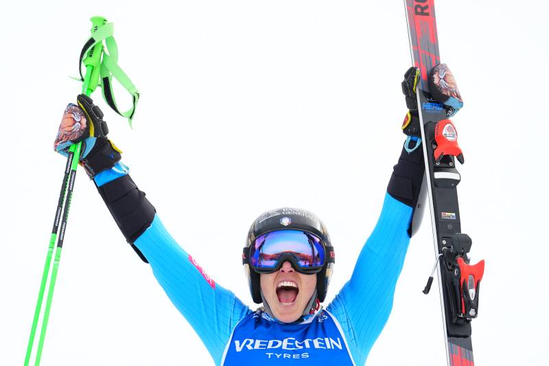 Italy's Federica Brignone wins women's world giant slalom ski gold