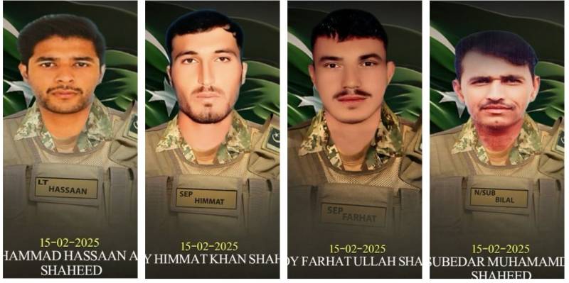 Lieutenant among 4 Army soldiers martyred, 15 terrorists killed in KP operations