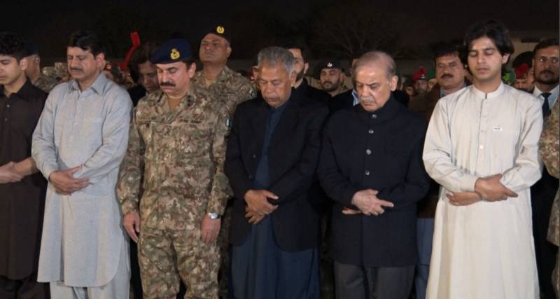 Funeral prayer of Lieutenant M Hassan Ashraf offered at Lahore Garrison, PM, senior military officers attend