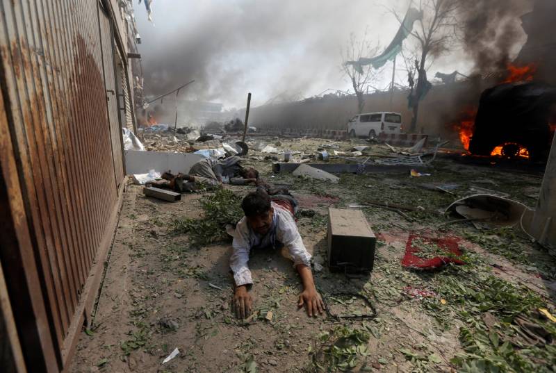 Islamic State group claim bombing of Taliban ministry