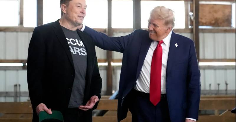 Trump says media cannot drive wedge between himself and Musk
