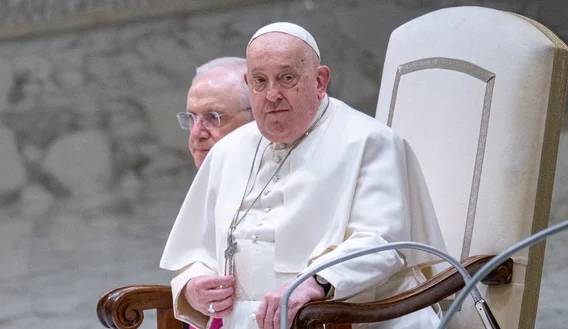Vatican says 'stable' Pope Francis watched Sunday mass on hospital TV