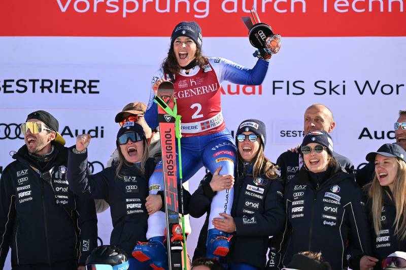 World champion Brignone storms to Sestiere giant slalom