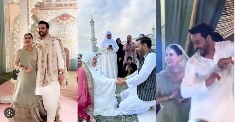 Kubra, Gohar Rasheed trolled for dancing at wedding festivities after Nikkah in Makkah