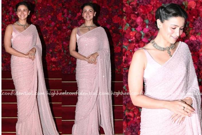 Alia Bhatt slays the saree game with unmatched elegance at wedding