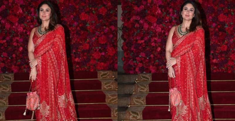 Kareena Kapoor dazzles in red saree worth 1.5 Lakhs 