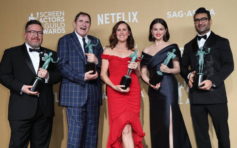 Vatican thriller 'Conclave' wins top prize in SAG Awards upset