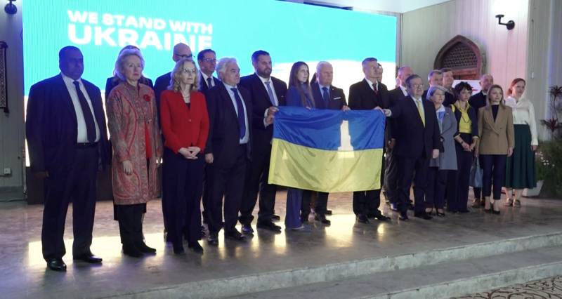 EU envoys express solidarity with Ukraine marking three years of war