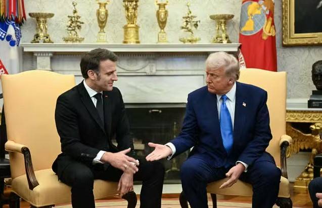 After Trump talks, Macron warns Ukraine peace can't mean 'surrender'