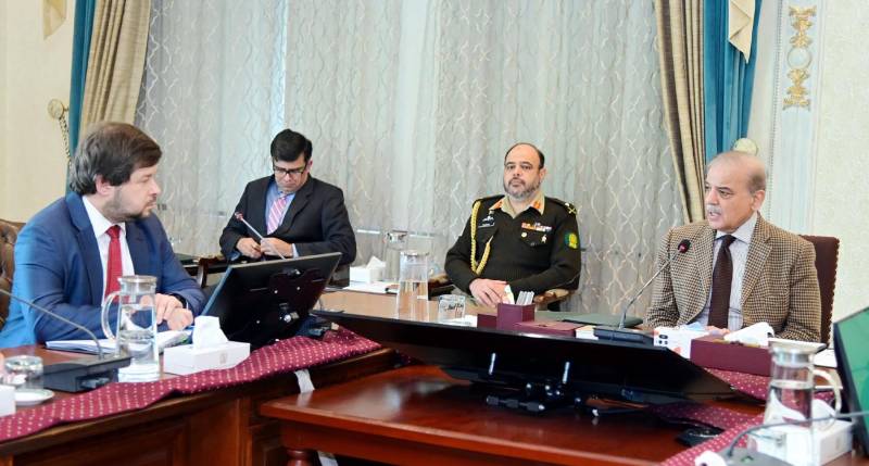 PM Shehbaz discusses bilateral ties with Russian Minister