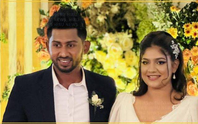 Kamindu Mendis and Nishni celebrating love beyond the crease