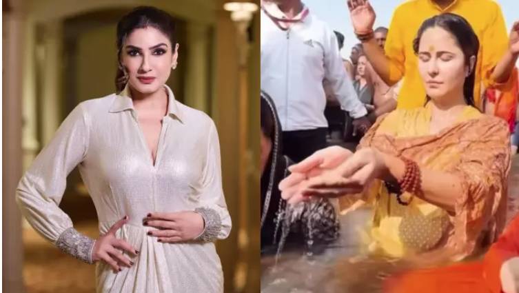 Raveena Tandon slams crowd for filming Katrina Kaif's holy dip moments during Mahakumbh