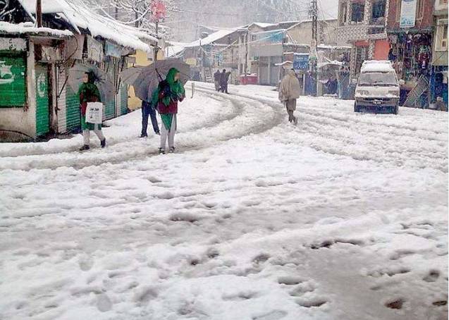 Rain, snow again pound parts of Punjab, KP, AJK