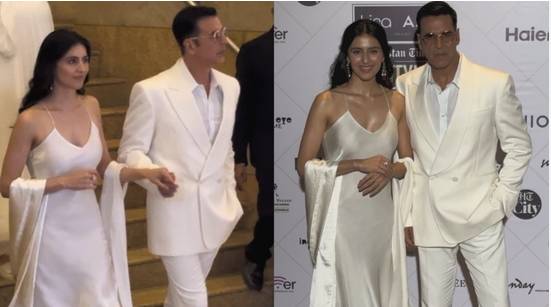 Akshay Kumar and niece Simar Bhatia shine bright at HT India's Most Stylish Awards