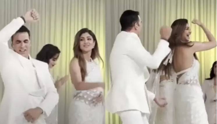 Akshay Kumar and Shilpa Shetty recreate iconic moves of Chura K Dill Mera at awards