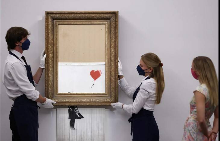 Rare Banksy painting sells for $5.5m at London sale