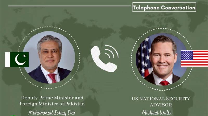 US National Security Advisor gives DPM Dar a phone call to convey Trump's thanks to Pakistan