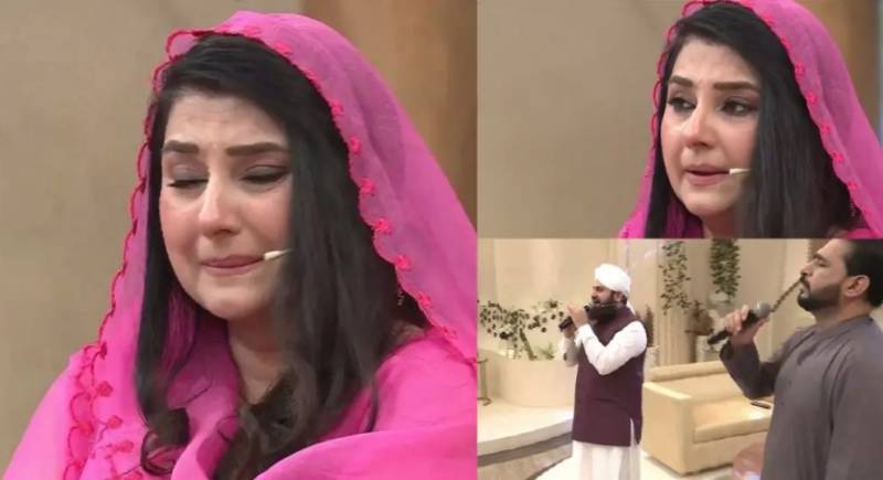 Javeria Saud bears criticism for emotional outburst during Ramazan transmission