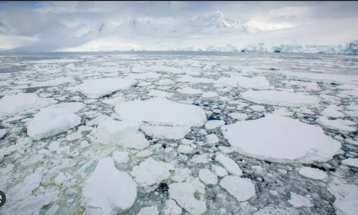 Global sea ice cover hits record low as world continues hot streak