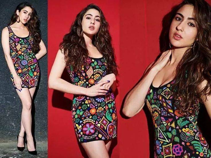 Sara Ali Khan's multi-colored crinkled maxi is perfect for beach vibe