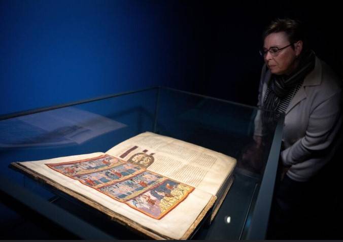 Priceless 9th-century masterpiece Bible returns to Swiss homeland