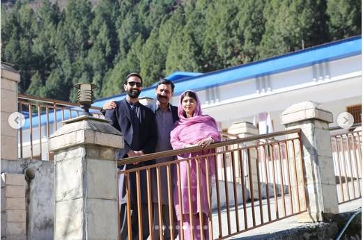 Malala visits childhood home in Shangla district