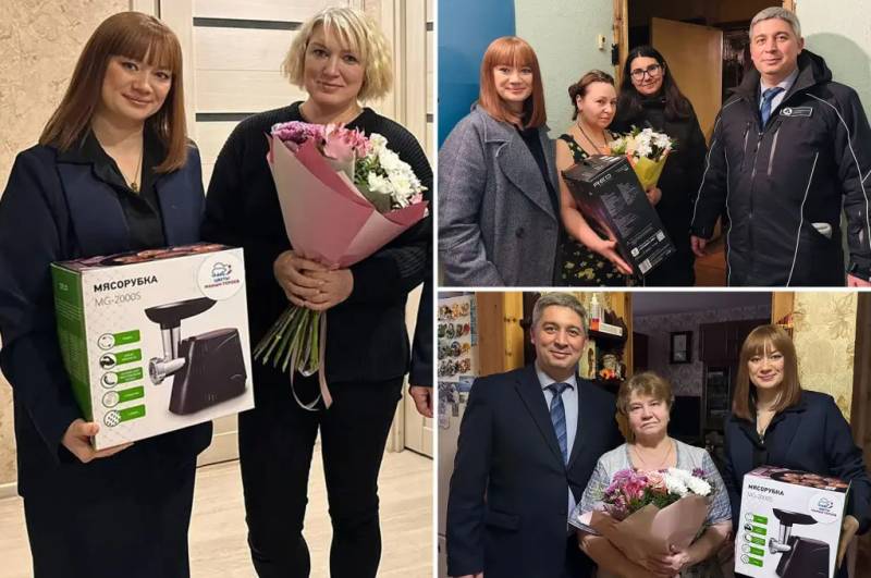 Putin party gives meat grinders to mothers of dead troops