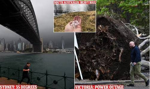 Wild weather blacks out 300,000 properties in Australia