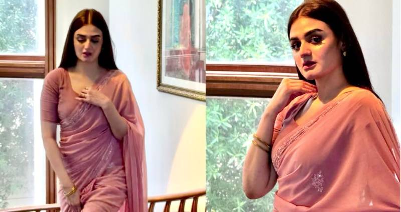 Hira Mani takes everyone’s breaths away while swaying to Ishq song in stunning saree