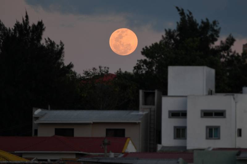 Stargazers marvel at 'Blood Moon', rare total lunar eclipse