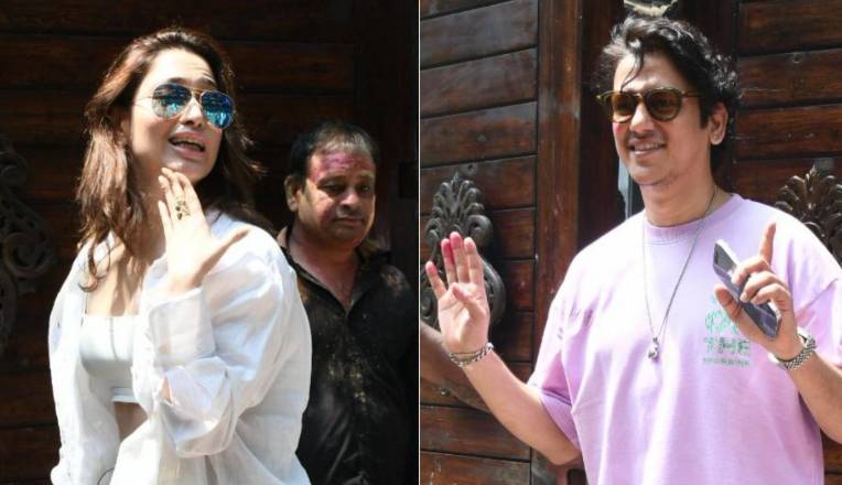 Tamannaah Bhatia and Vijay Varma avoid each other during Holi celebration with Rasha Tandon