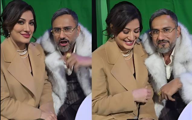  Mehwish Hayat's special birthday greetings to Yo Yo Honey Singh