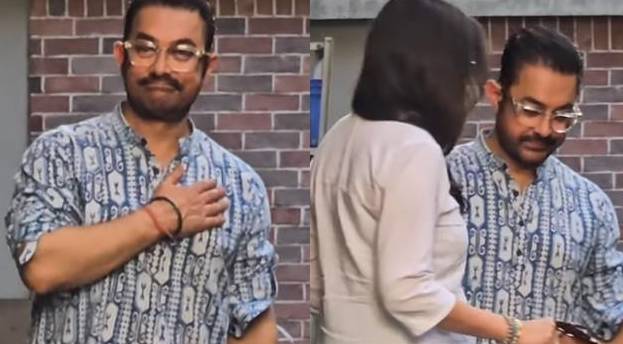 Aamir Khan and Gauri Spratt make first public appearance together