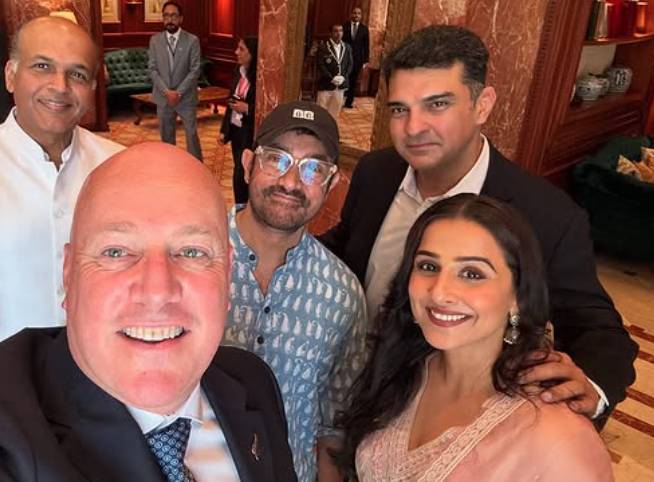 Aamir Khan and Vidya Balan meet with New Zealand PM at his personal invitation