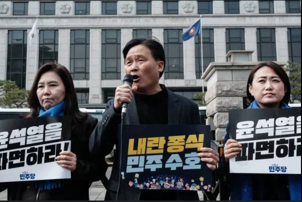 South Korean lawmaker egged ahead of Yoon impeachment verdict