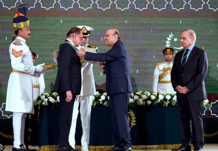 President grants Military Awards to officers and soldiers of Pak Army, Navy and Air Force