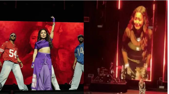 Neha Kakkar cries on stage after confronting furious slogans at concert 