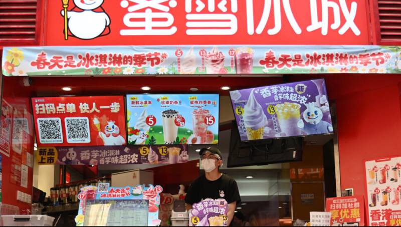 China drinks chain Mixue profits spike 40% in 2024