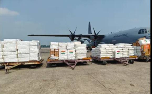 India sends aid flight to quake-hit Myanmar