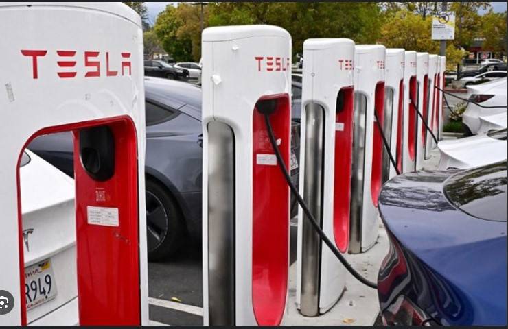 Tesla chargers torched in suspected arson in France
