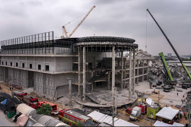 Thai authorities probe collapse at quake-hit construction site