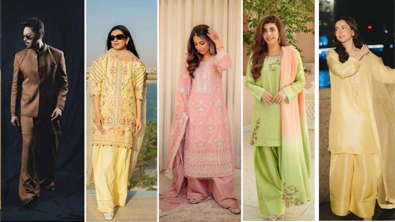 From Fahad Mustafa to Hania Aamir: Farshi Shalwar takes over Pakistani celebrity fashion this Eid