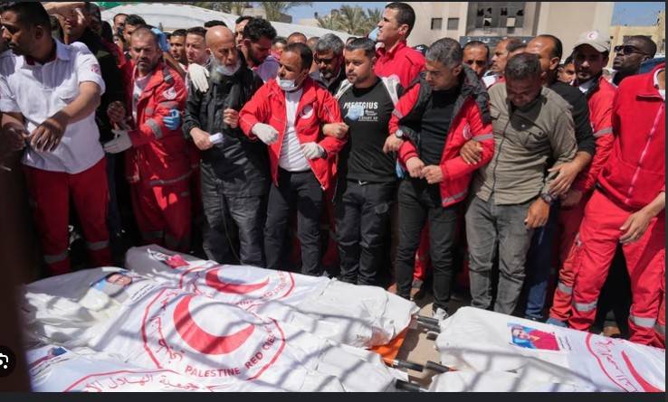 Deadly fire on Gaza ambulances possible Israeli 'war crimes': UN