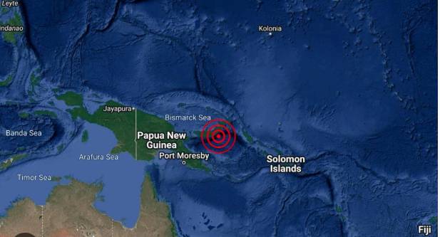 6.9-magnitude quake hits off Papua New Guinea coast